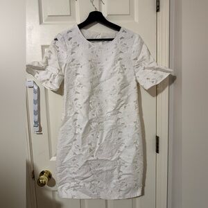 Trina Turk White Floral Lace Mini Dress